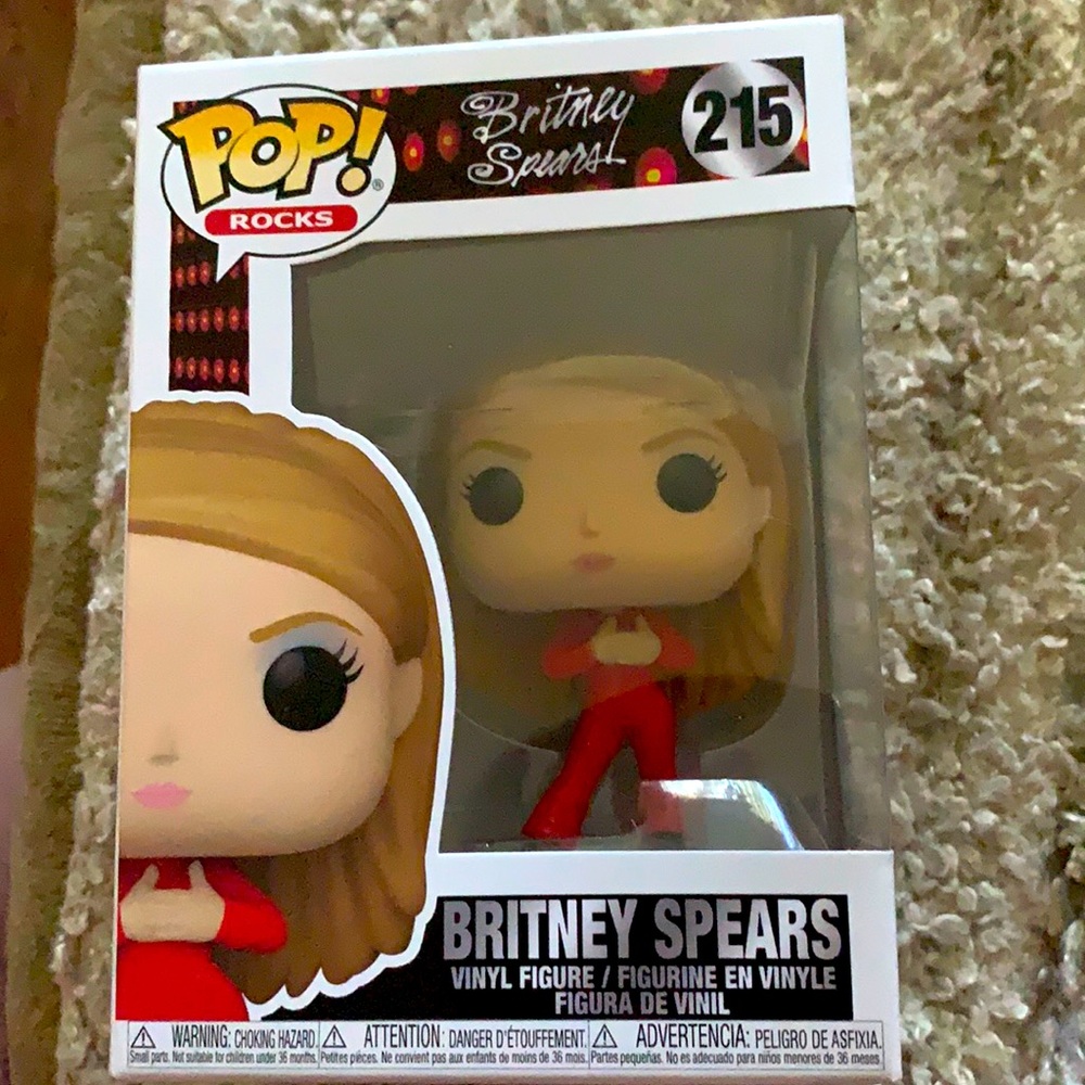 Funko Pop Rocks Britney Spears In Red Vinyl